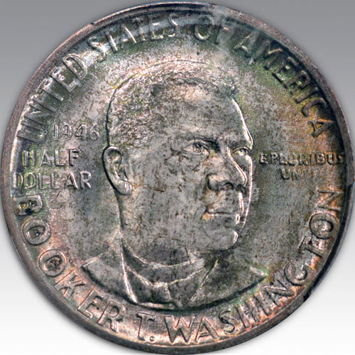 1946-D 50C Booker T. Washington MS 67+ – David Hall Rare Coins