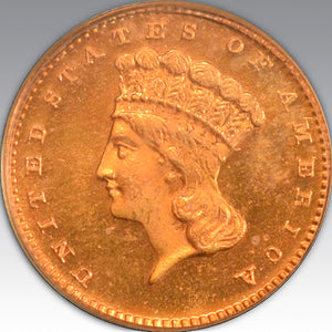 1873 G$1 Closed 3 PR 65