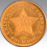 1879 $4 Flowing Hair PR 66