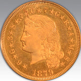1879 $4 Flowing Hair PR 66
