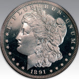 1891 $1, CA PR 66 CA