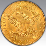 1820 $5 Square Base 2 MS 65