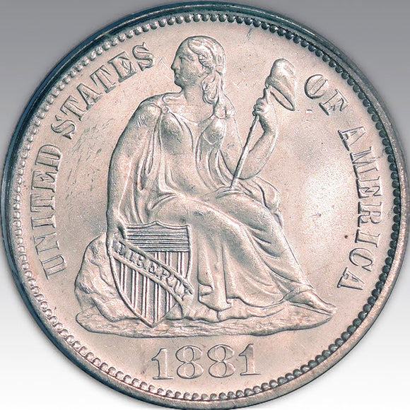 1881 10C MS 66