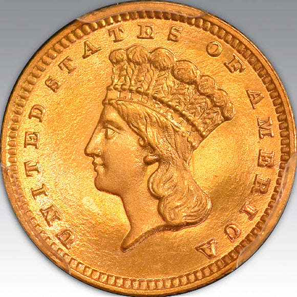 1883 G$1, CA PR 67 CA