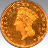 1861 G$1 MS 65