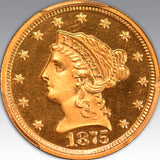 1875 $2.50, DC PR 65+ DC