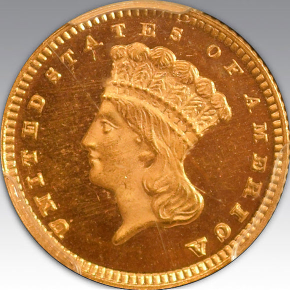 1878 G$1, DC PR 65 DC