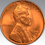 1942-S 1C, RD MS 67+ RD