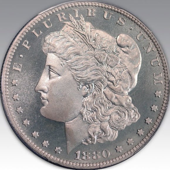 1880 $1, CA PR 65 CA