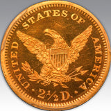 1876 $2.50, DC PR 66 DC
