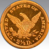 1888 $2.50, CA PR 65 CA