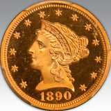 1890 $2.50, DC PR 66+ DC