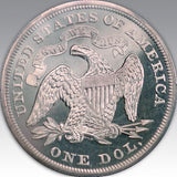 1872 $1, CA PR 66 CA