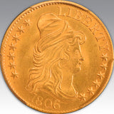 1806 $5 Round 6, 7X6 Stars MS 65