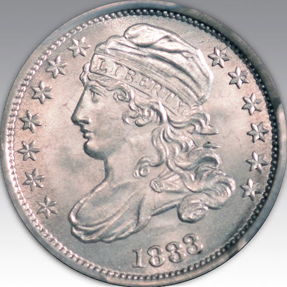 1833 10C Last 3 High MS 66