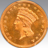 1875 G$1 MS 64+