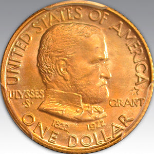 1922 G$1 Grant, With Star MS 65