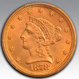 1878 $2.50 MS 66