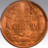 1858 1C Low Leaves, FS-901 MS 66
