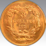 1878 $3 MS 65
