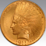 1911 $10 MS 66