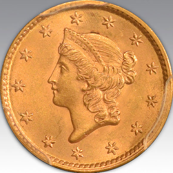 1852 G$1 MS 65