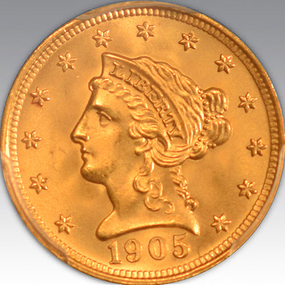 1905 $2.50 MS 67